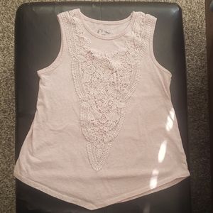 Pink top with embroidery